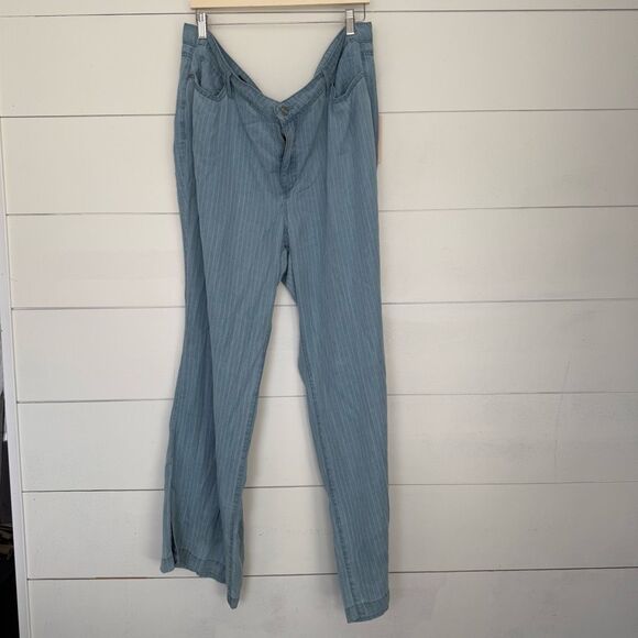 NYDJ Not Your Daughters Jeans Women’s 18W Sumstripes Wide Leg Jeans Pants New - Picture 1 of 8